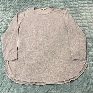 Joan Vass Gray Light Sweater Tunic